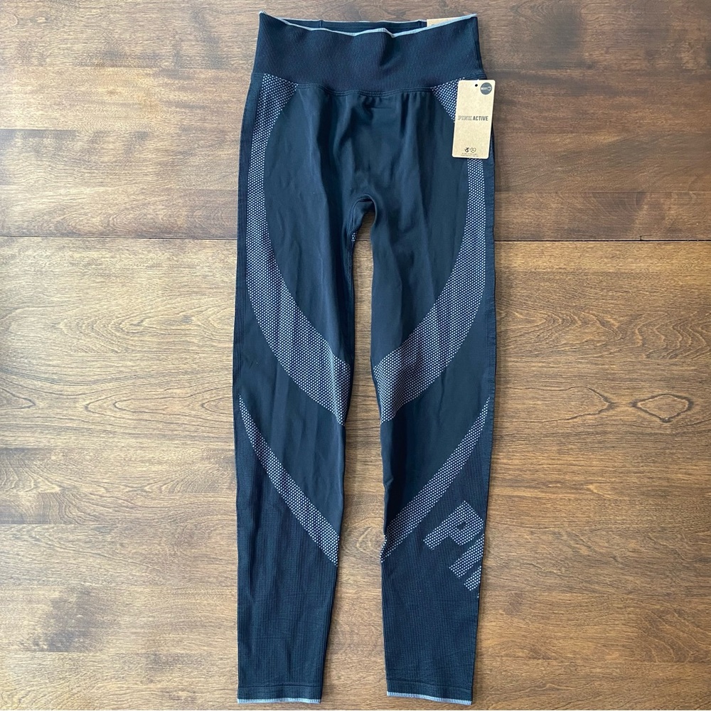 Victoria's Secret PINK Active High Waist Full Length Tight Medium Black NEW